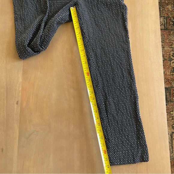 Banana Republic Navy and White Geometric Sloan Trousers - Picture 10 of 10